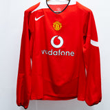 Manchester United 2004-06 Ronaldo Long Sleeve Home Kit (M)