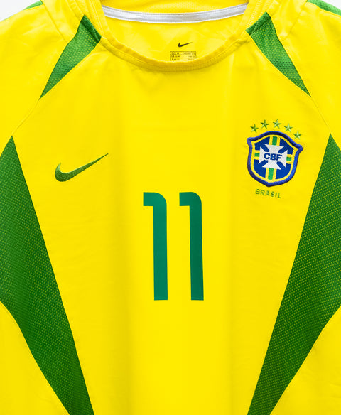 Brazil 2002 Ronaldinho Home Kit (M)