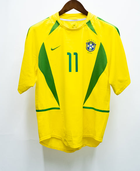 Brazil 2002 Ronaldinho Home Kit (M)