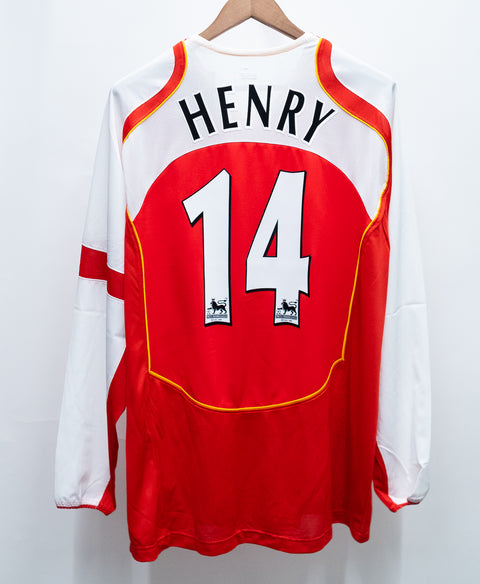 Arsenal 2004-05 Henry Long Sleeve Home Kit w/ Tags (XL)