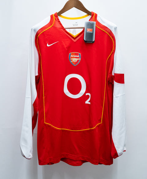 Arsenal 2004-05 Henry Long Sleeve Home Kit w/ Tags (XL)