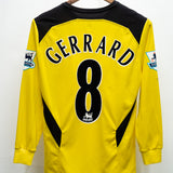 Liverpool 2004-06 Gerrard Long Sleeve Away Kit (M)