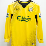 Liverpool 2004-06 Gerrard Long Sleeve Away Kit (M)