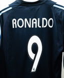 Real Madrid 2003-04 Ronaldo Long Sleeve Away Kit (M)