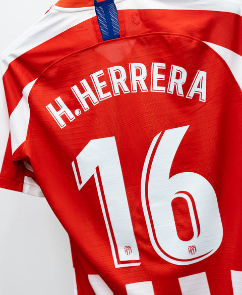 Atletico Madrid 2019-20 H. Herrera Player Issue Home Kit (M)