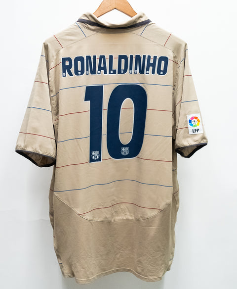 Barcelona 2004-05 Ronaldinho Third Kit (2XL)