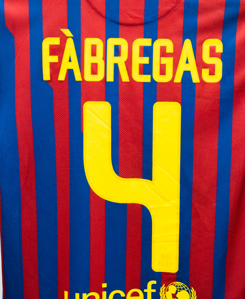 Barcelona 2011-12 Fabregas Home Kit (S)