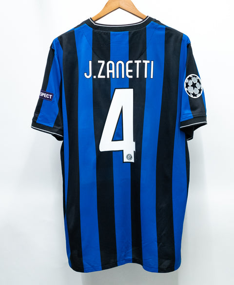 Inter Milan 2009-10 J. Zanetti Home Kit (2XL)