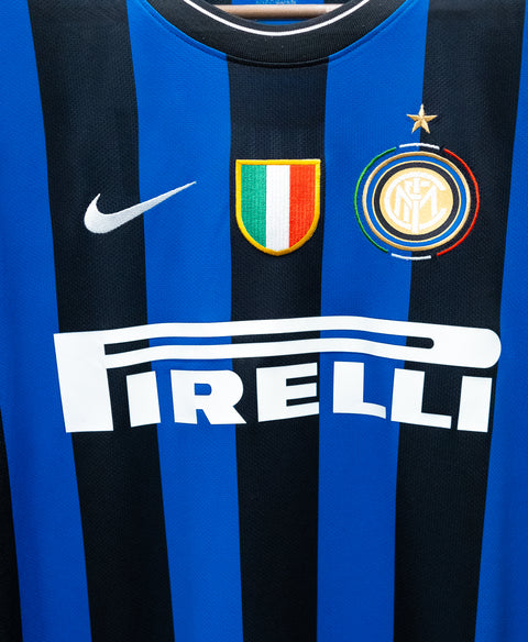 Inter Milan 2009-10 J. Zanetti Home Kit (2XL)