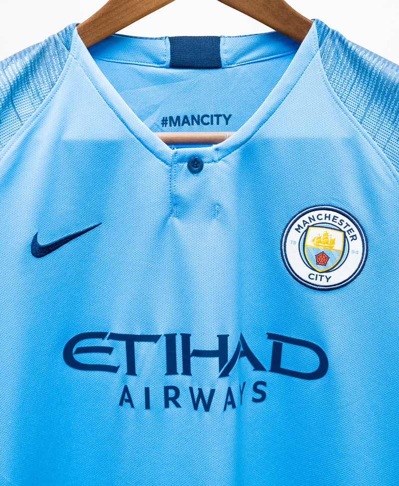 Manchester City 2018-19 De Bruyne Home Kit (WM)