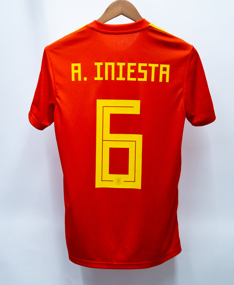 Spain 2018 A. Iniesta Home Kit (S)