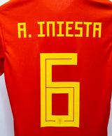 Spain 2018 A. Iniesta Home Kit (S)