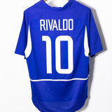Brazil 2002 Rivaldo Away Kit (L)