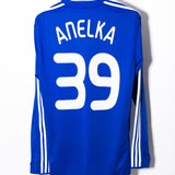 Chelsea 2009-10 Anelka Long Sleeve Home Kit (L)