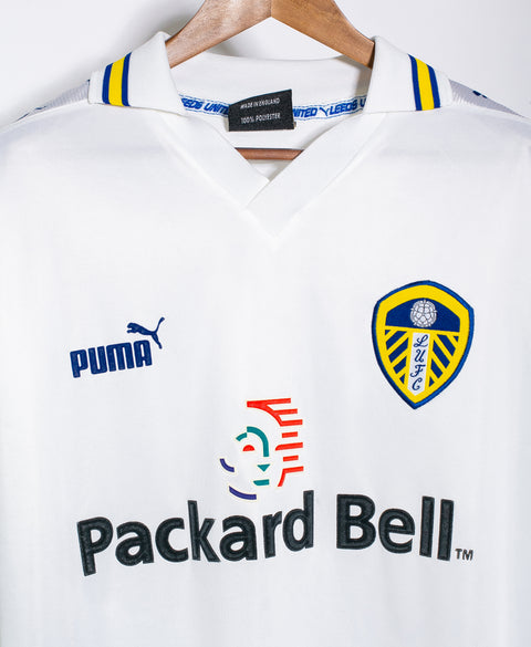 Leeds United 1998-00 Hasselbaink Long Sleeve Home Kit (XL)