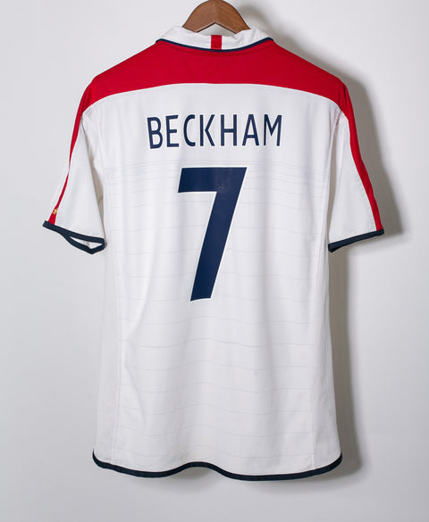 England 2004 Beckham Home Kit (L)