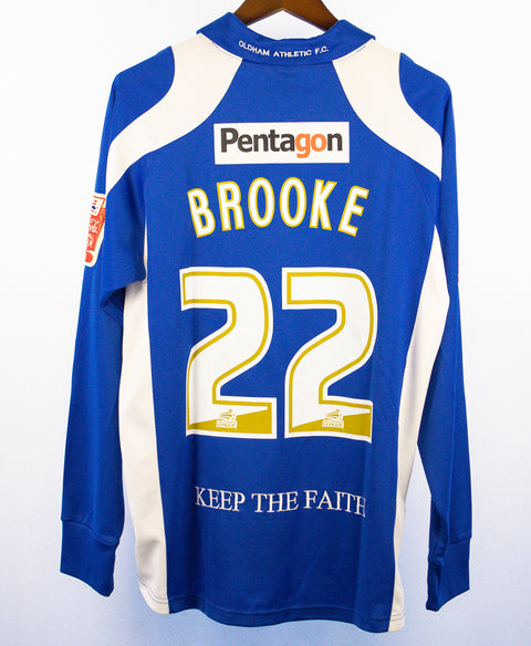 Oldham Athletic 2008-09 Brooke Long Sleeve Home Kit (L)