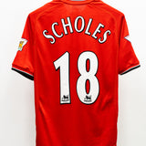 Manchester United 2001-02 Scholes Home Kit (M)