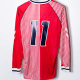 Denmark 1986 M. Laudrup Long Sleeve Home Kit (XL)