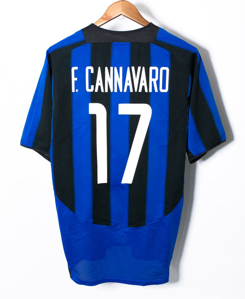 Inter Milan 2003-04 F. Cannavaro Home Kit (L)