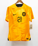 Netherlands 2022 F. De Jong Home Kit W/ Tags (M)