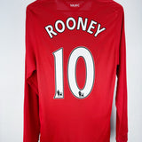 Manchester United 2010-11 Rooney Long Sleeve Home Kit (S)