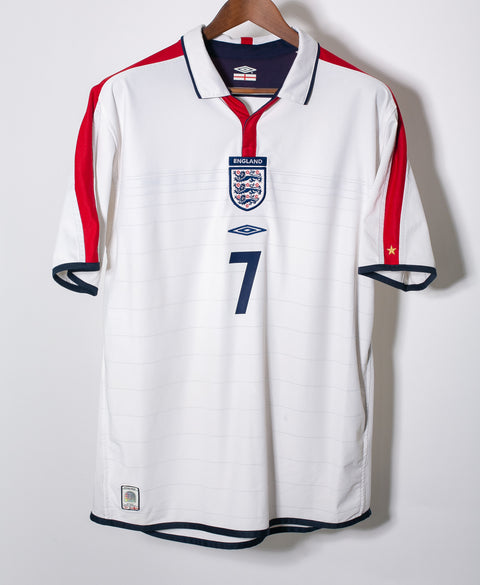 England 2004 Beckham Home Kit (L)