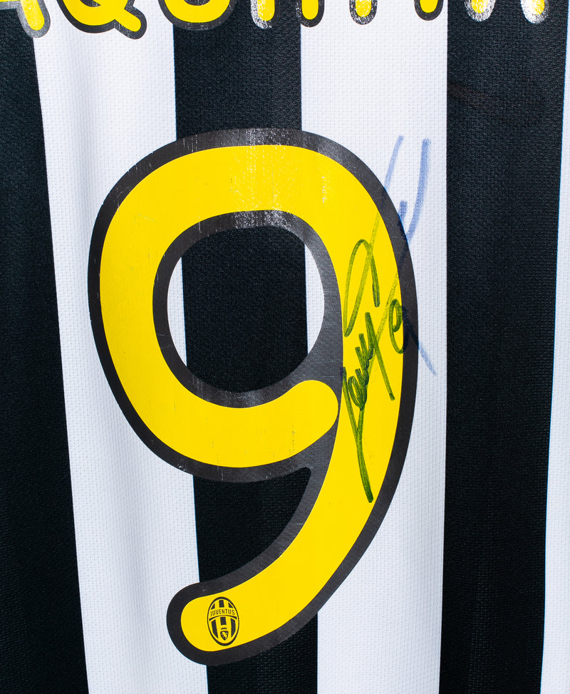 Juventus 2009-10 Laquinta Signed Home Kit (XL)
