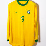 Brazil 2000 Ronaldo Long Sleeve Home Kit (XL)