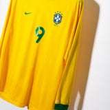 Brazil 2000 Ronaldo Long Sleeve Home Kit (XL)