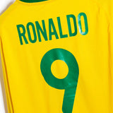 Brazil 2000 Ronaldo Long Sleeve Home Kit (XL)