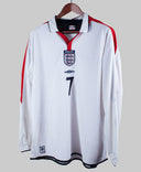 England 2003-04 Beckham Long Sleeve Home Kit (2XL)