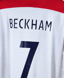 England 2003-04 Beckham Long Sleeve Home Kit (2XL)