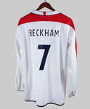 England 2003-04 Beckham Long Sleeve Home Kit (2XL)