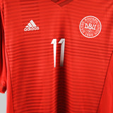Denmark 2014-15 Bendtner Away Kit (L)