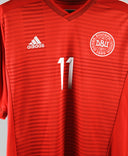Denmark 2014-15 Bendtner Away Kit (L)