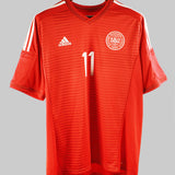 Denmark 2014-15 Bendtner Away Kit (L)
