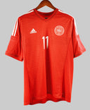 Denmark 2014-15 Bendtner Away Kit (L)