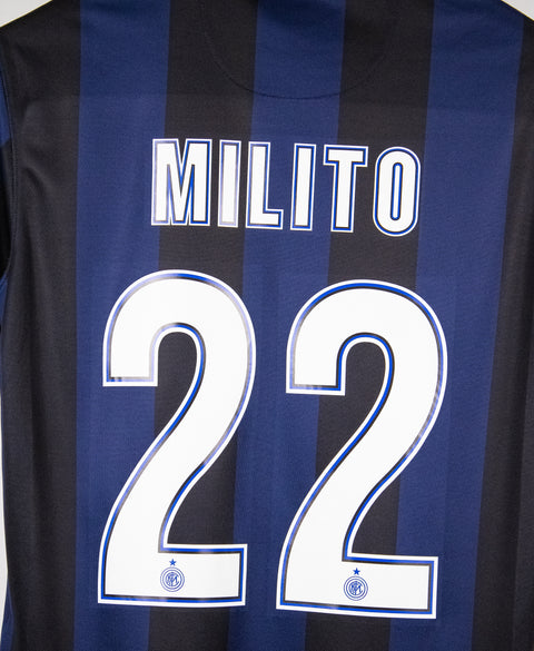 Inter Milan 2013-14 Milito Home Kit (M)