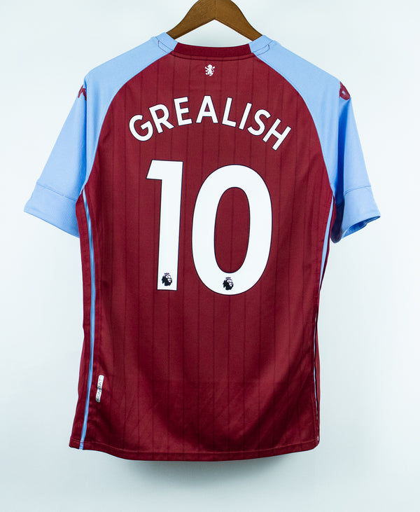 Aston Villa 2020-21 Grealish Home Kit (L)