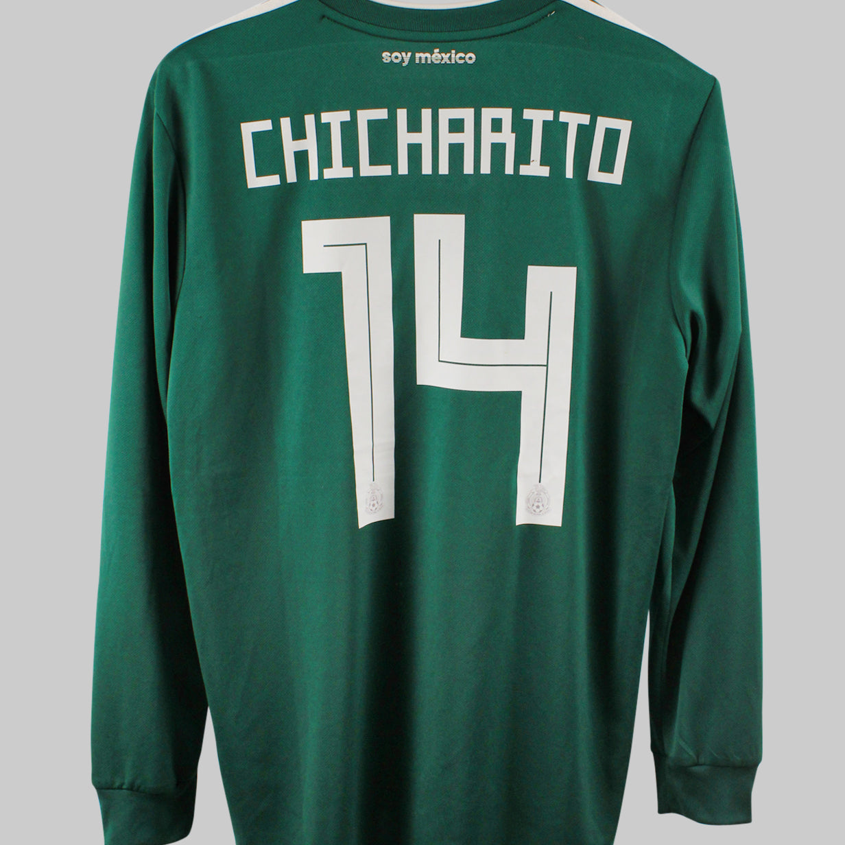 Mexico 2018-19 Chicharito Long Sleeve Home Kit (L)