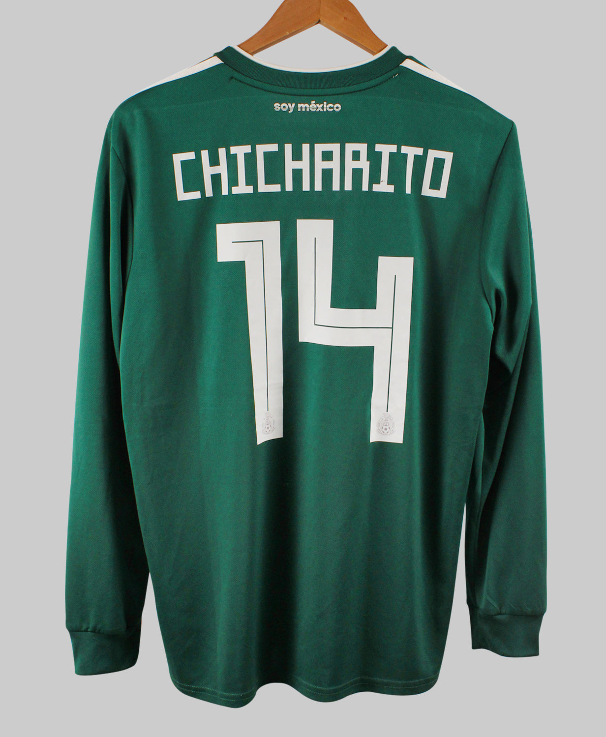 Mexico 2018-19 Chicharito Long Sleeve Home Kit (L)