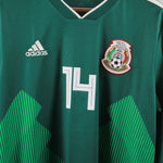 Mexico 2018-19 Chicharito Long Sleeve Home Kit (L)