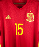 Spain 2016 Ramos Home Kit Long Sleeve (XL)