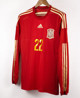 Spain 2014 Isco Long Sleeve Player Issue Home Kit (M)