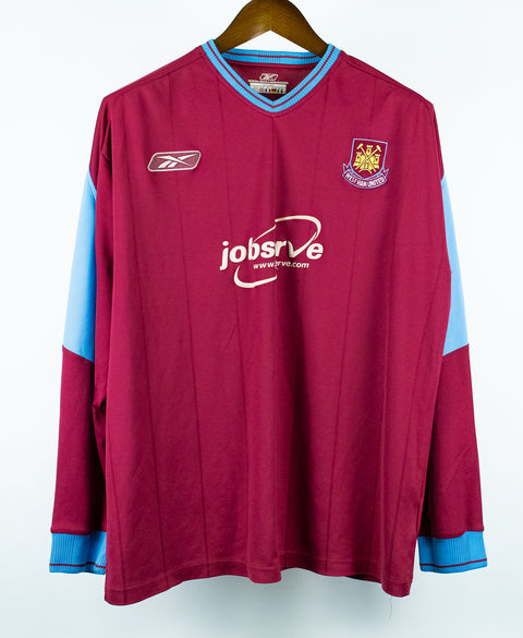 West Ham United 2003-04 Long Sleeve Home Kit (2XL)