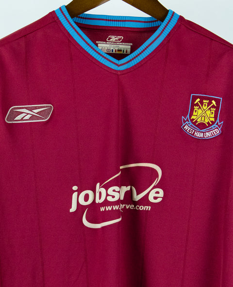 West Ham United 2003-04 Long Sleeve Home Kit (2XL)