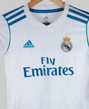 Real Madrid 2017-18 Ronaldo Long Sleeve Youth Home Kit (YS)