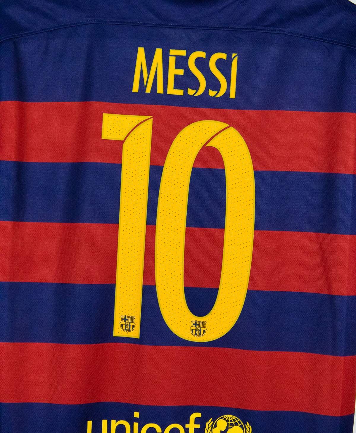 Barcelona 2015-16 Messi Home Kit (XL)