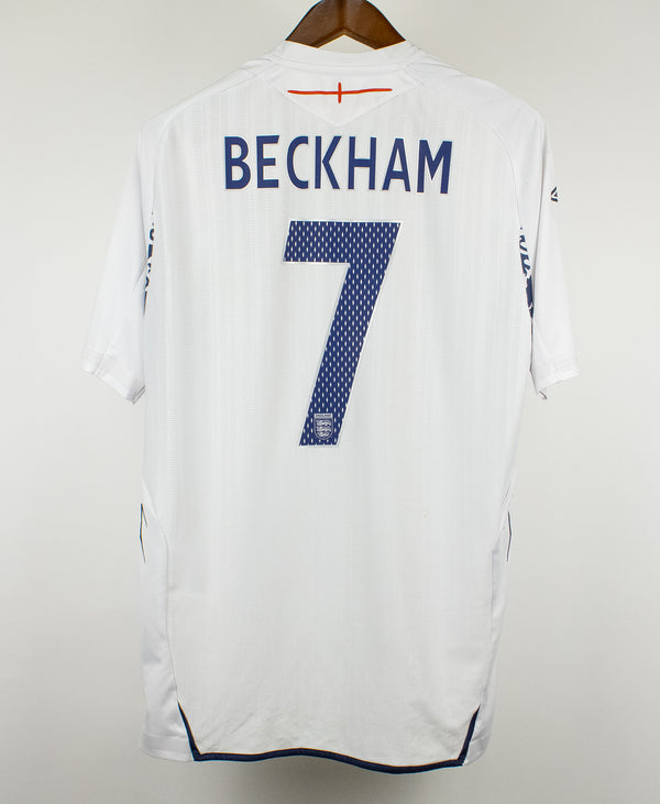 England 2008 Beckham Home Kit (L)